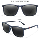 Óculos de Sol Polarizados Quadrados Vintage de Luxo